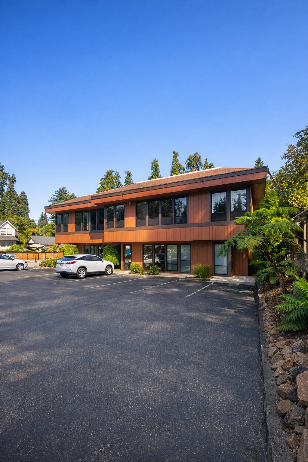 Modern wood exterior home