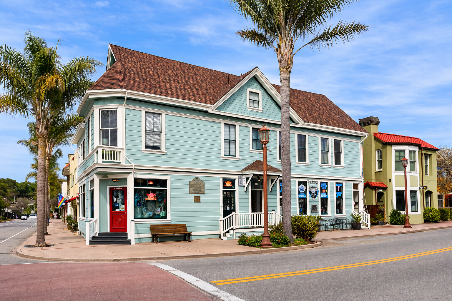 Blue Victorian home